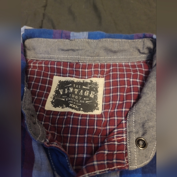 BKE VINTAGE BUTTON DOWN FLANNEL XXL MENS - Picture 2 of 4